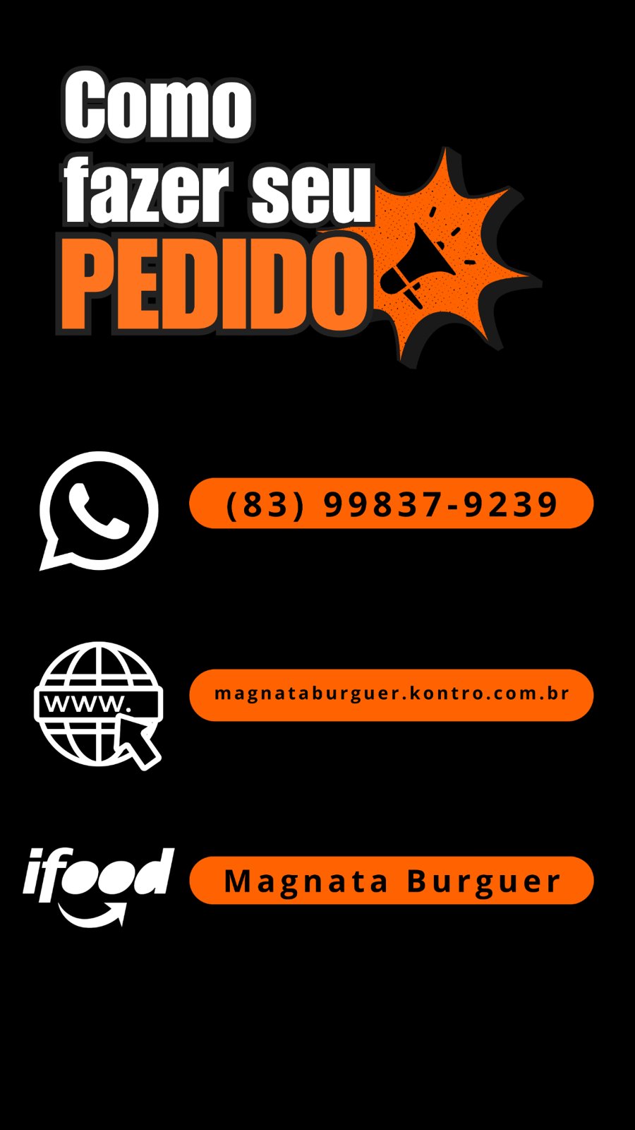 Magnata · Como pedir