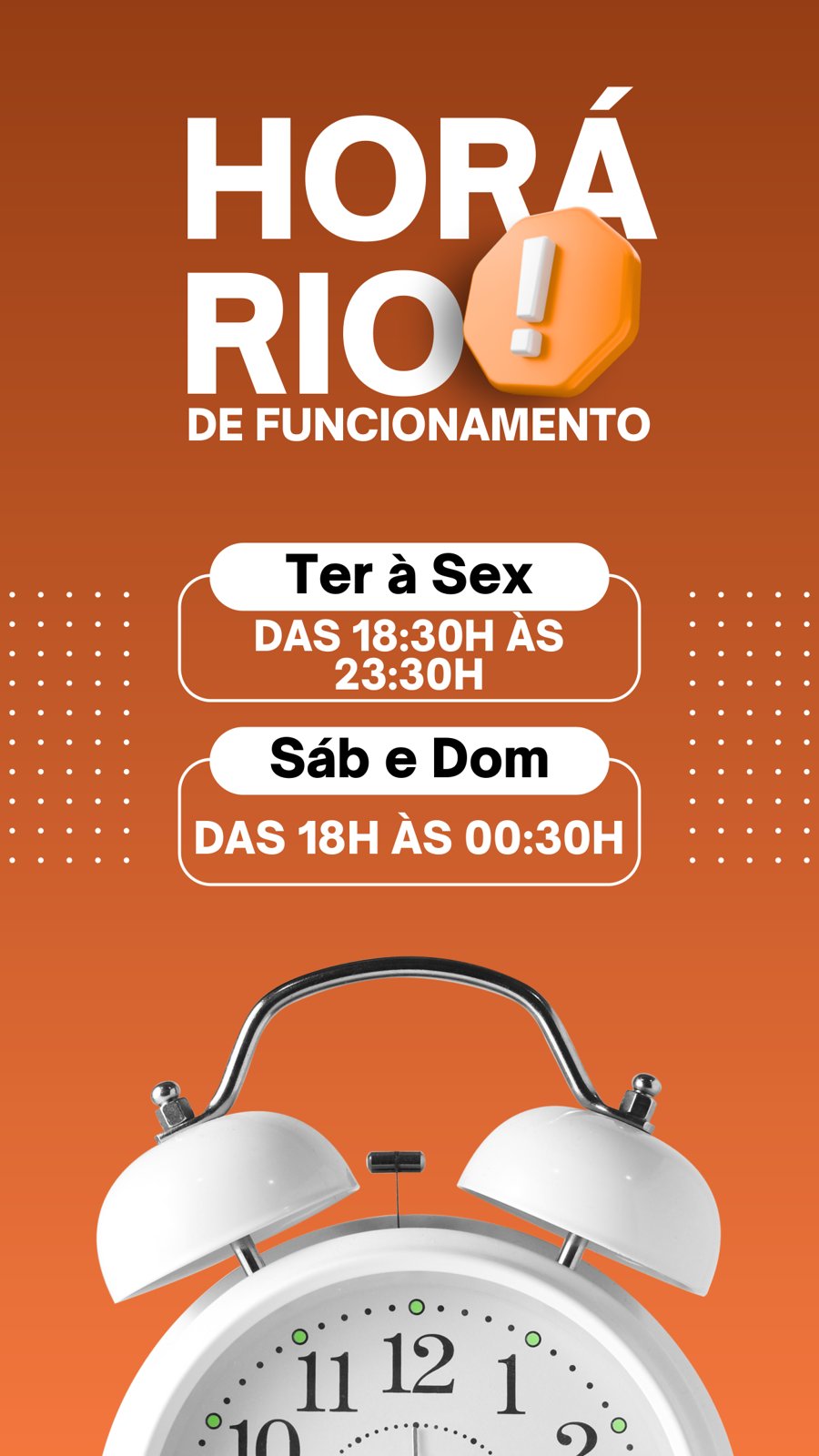 Destaques Magnata — Horário de funcionamento, 2 de 3